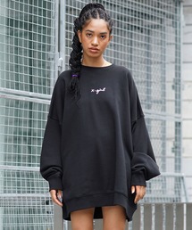 X-girl | CURSIVE LOGO OVERSIZED SWEAT TOP(スウェット)