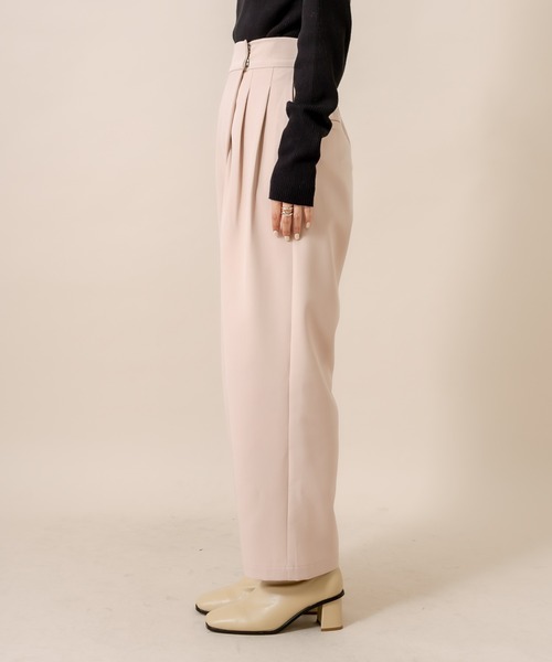 mystic（ミスティック）の「[mline] WEB限定 ラップタックパンツ（その他パンツ・レディース・ブラック/ベージュ・1/2）」の5枚目の写真