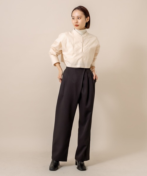 mystic（ミスティック）の「[mline] WEB限定 ラップタックパンツ（その他パンツ・レディース・ブラック/ベージュ・1/2）」の21枚目の写真