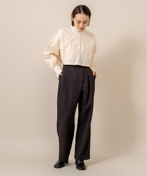 mystic（ミスティック）の「[mline] WEB限定 ラップタックパンツ（その他パンツ・レディース・ブラック/ベージュ・1/2）」の17枚目の写真