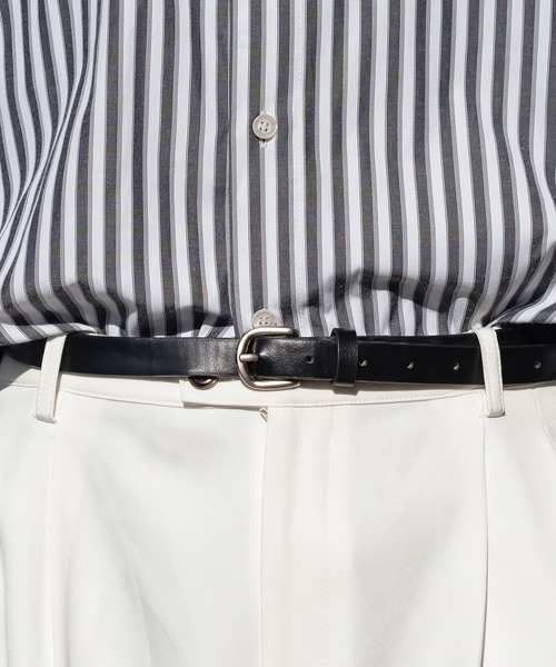 kutir（クティール）の「kutirlune／シンプルデザインベルト（ベルト・メンズ・ブラック・FREE）」の7枚目の写真