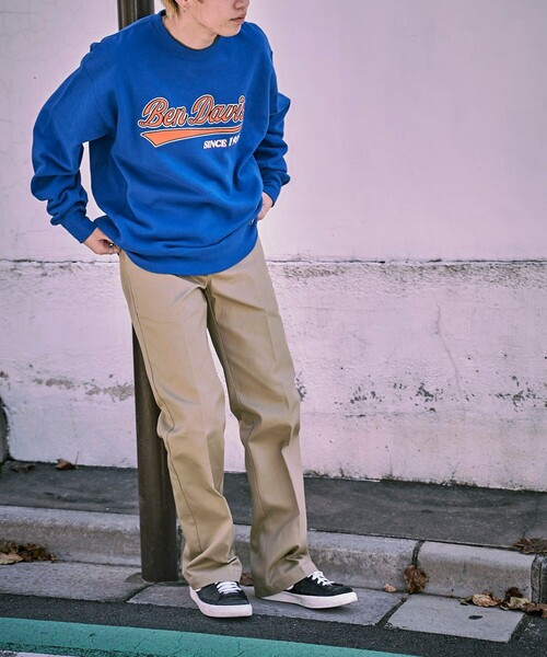 BEN DAVIS（ベンデイビス）の「BEN DAVIS/ベンデイビス STADIUM LOGO CREW SWEAT スタジアムロゴスウェット（スウェット・レディース・アッシュグレー/ダークグリーン/ネイビー/ブルー/グリーン・SMALL/MEDIUM/LARGE/X-LARGE）」の7枚目の写真