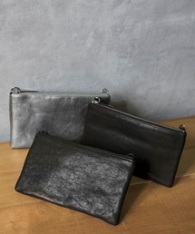 PATRICK STEPHAN（パトリックステファン）の「PATRICK STEPHAN パトリックステファン / Leather long wallet fold ’minimal' shine 2 ソフトシープスキンレザーロングウォレット ショルダーバッグ サコッシュ / 183ABG18（ショルダーバッグ）」