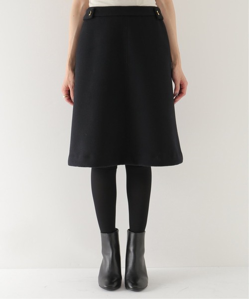 La TOTALITE（ラトータリテ）の「ウールフロントボタンスカート（スカート・レディース・ブラック/ウッド・38/36）」の8枚目の写真