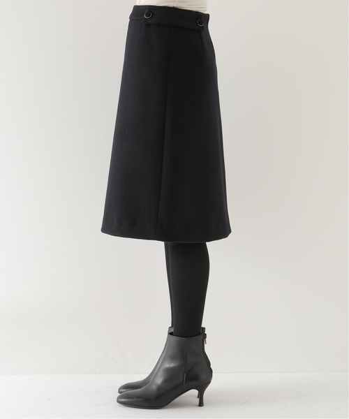 La TOTALITE（ラトータリテ）の「ウールフロントボタンスカート（スカート・レディース・ブラック/ウッド・38/36）」の9枚目の写真