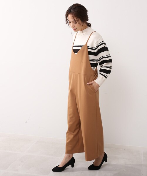 DRESKIP（ドレスキップ）の「◆キャミサロペット（サロペット/オーバーオール・レディース・ブラック/カーキ/キャメル・02/03）」の3枚目の写真