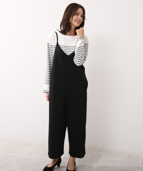 DRESKIP（ドレスキップ）の「◆キャミサロペット（サロペット/オーバーオール・レディース・ブラック/カーキ/キャメル・02/03）」の2枚目の写真