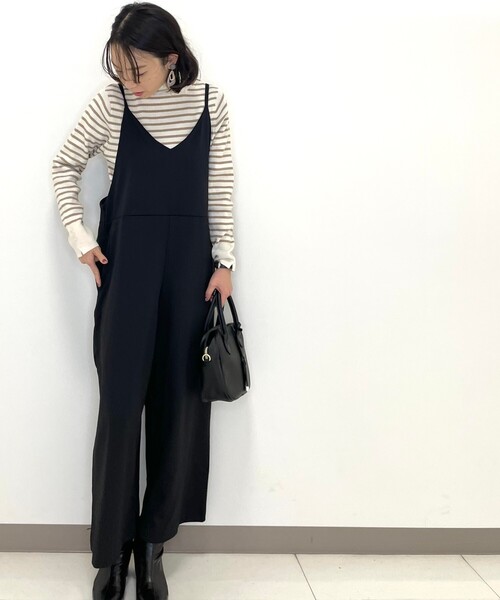 DRESKIP（ドレスキップ）の「◆キャミサロペット（サロペット/オーバーオール・レディース・ブラック/カーキ/キャメル・02/03）」の7枚目の写真