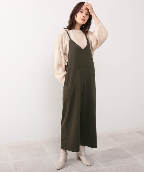 DRESKIP（ドレスキップ）の「◆キャミサロペット（サロペット/オーバーオール・レディース・ブラック/カーキ/キャメル・02/03）」の14枚目の写真