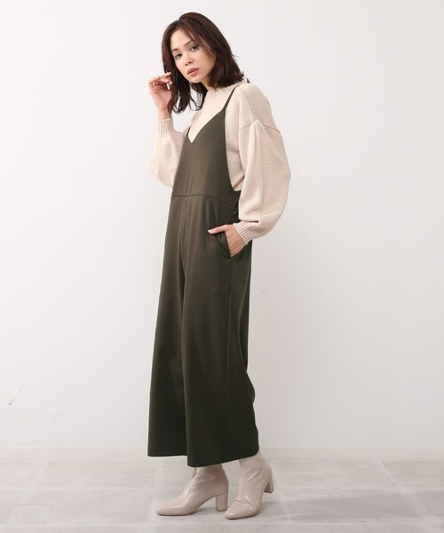 DRESKIP（ドレスキップ）の「◆キャミサロペット（サロペット/オーバーオール・レディース・ブラック/カーキ/キャメル・02/03）」の11枚目の写真