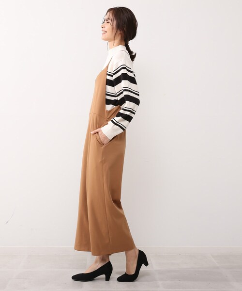 DRESKIP（ドレスキップ）の「◆キャミサロペット（サロペット/オーバーオール・レディース・ブラック/カーキ/キャメル・02/03）」の21枚目の写真