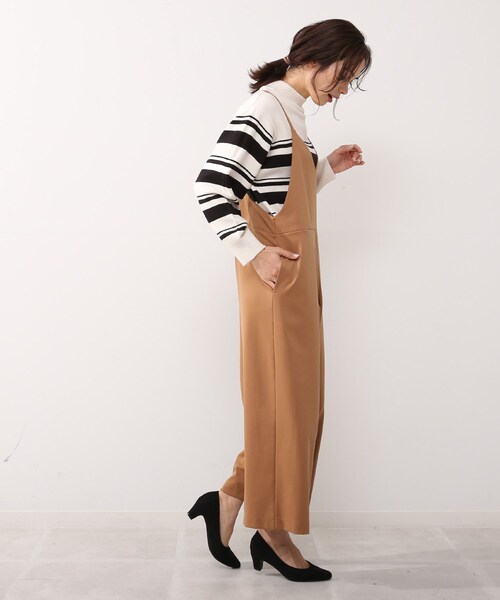 DRESKIP（ドレスキップ）の「◆キャミサロペット（サロペット/オーバーオール・レディース・ブラック/カーキ/キャメル・02/03）」の12枚目の写真