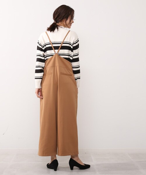 DRESKIP（ドレスキップ）の「◆キャミサロペット（サロペット/オーバーオール・レディース・ブラック/カーキ/キャメル・02/03）」の9枚目の写真