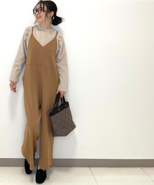 DRESKIP（ドレスキップ）の「◆キャミサロペット（サロペット/オーバーオール・レディース・ブラック/カーキ/キャメル・02/03）」の6枚目の写真