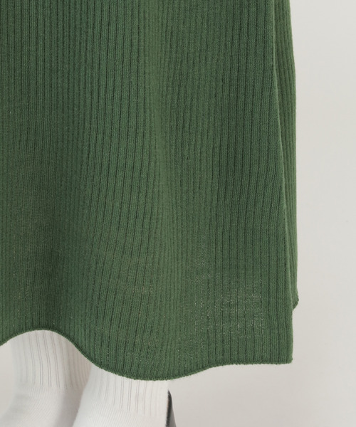 LBC（エルビーシー）の「ニットレイヤードワンピ（ワンピース・レディース・ブラック/ダークカーキ・M）」の18枚目の写真