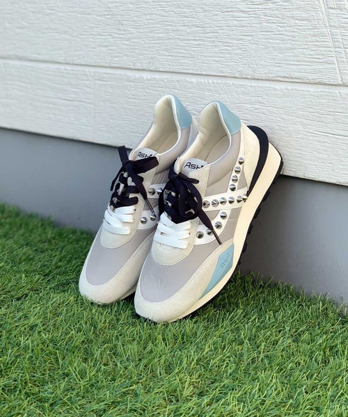 ASH（アッシュ）の「【SPIDER STUDS】 スタッズスニーカー（スニーカー・レディース・ホワイト×ブルー/ホワイト/シルバー/ブロンズ・35/36/37/38/39/40）」の16枚目の写真