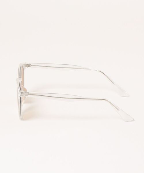 Cheek（チーク）の「クリアフレームサングラス（サングラス・レディース・ブラウン/クリア/グリーン・FREE）」の4枚目の写真