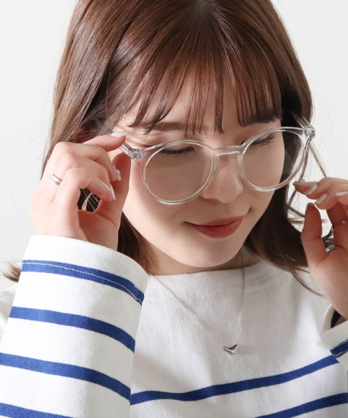 Cheek（チーク）の「クリアフレームサングラス（サングラス・レディース・ブラウン/クリア/グリーン・FREE）」の9枚目の写真