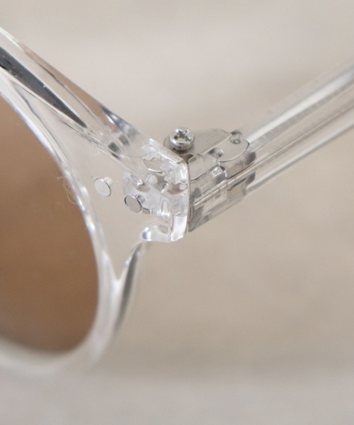 Cheek（チーク）の「クリアフレームサングラス（サングラス・レディース・ブラウン/クリア/グリーン・FREE）」の18枚目の写真