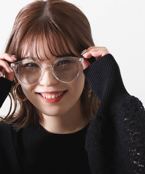 Cheek（チーク）の「クリアフレームサングラス（サングラス・レディース・ブラウン/クリア/グリーン・FREE）」の13枚目の写真