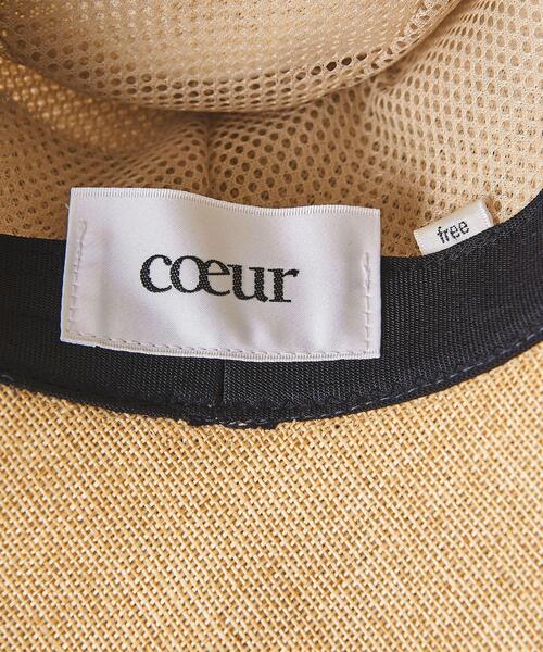COEUR(クール)の「【別注】<coeur(クール)>PAPER CRS ハット†(ハット・レディース・オリーブ/ブラック・FREE)」の3枚目の写真