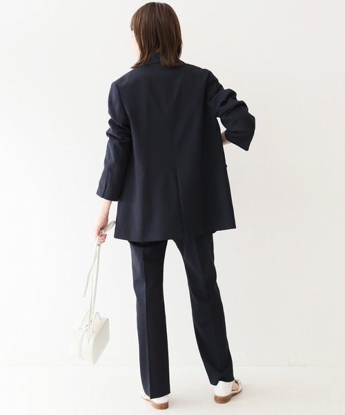 SLOBE IENA（スローブイエナ）の「センタープレスストレートパンツ◆（スラックス・レディース・ベージュ/ネイビー/ブルー・36/38）」の22枚目の写真