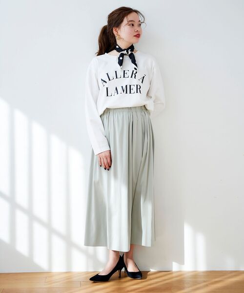 le.coeur blanc（ルクールブラン）の「リバーシブルタフタギャザースカート（スカート・レディース・イエロー/ライトグリーン/ダークグレー・38/36）」の7枚目の写真