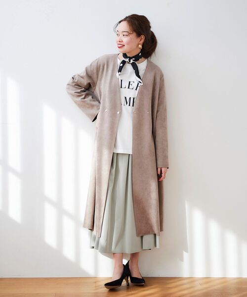 le.coeur blanc（ルクールブラン）の「リバーシブルタフタギャザースカート（スカート・レディース・イエロー/ライトグリーン/ダークグレー・38/36）」の8枚目の写真