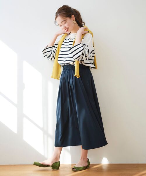 le.coeur blanc（ルクールブラン）の「リバーシブルタフタギャザースカート（スカート・レディース・イエロー/ライトグリーン/ダークグレー・38/36）」の13枚目の写真