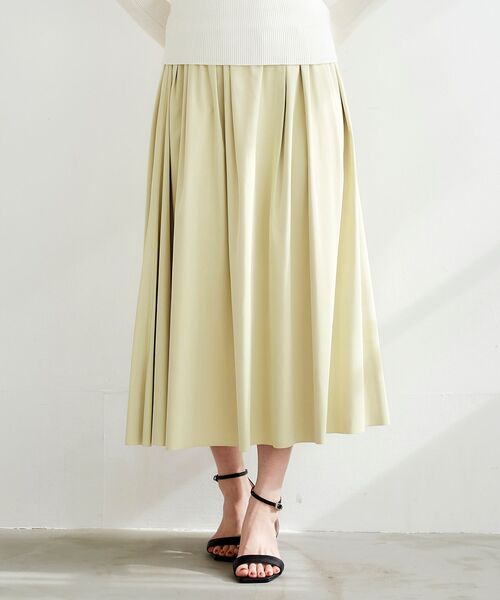 le.coeur blanc（ルクールブラン）の「リバーシブルタフタギャザースカート（スカート・レディース・イエロー/ライトグリーン/ダークグレー・38/36）」の16枚目の写真