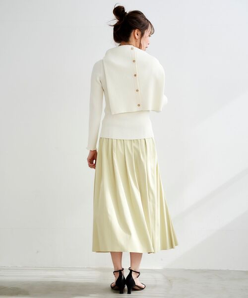 le.coeur blanc（ルクールブラン）の「リバーシブルタフタギャザースカート（スカート・レディース・イエロー/ライトグリーン/ダークグレー・38/36）」の21枚目の写真