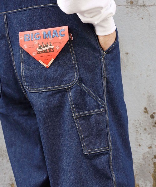 BIG MAC（ビッグマック）の「BIG MAC/ビッグマック DENIM OVERALL デニムオーバーオール デニムサロペット（サロペット/オーバーオール・メンズ・ワンウォッシュ・L）」の2枚目の写真