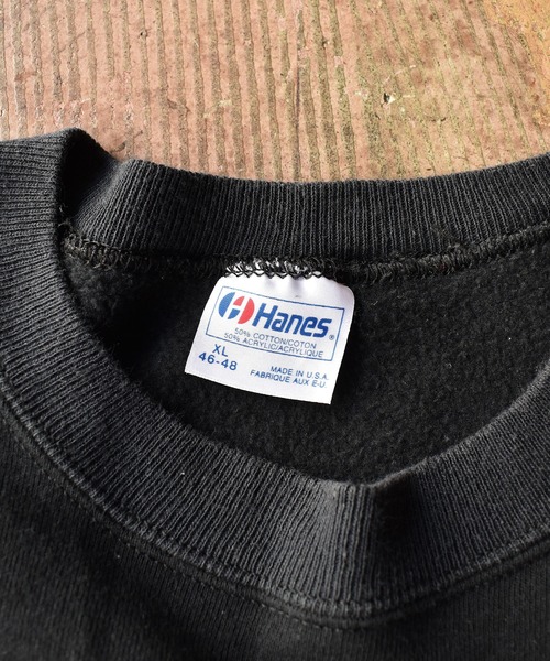 HANES(ヘインズ)の「【ヴィンテージ古着】80's Hanes / ヘインズ 無地 クルーネックスウェット USA製(スウェット・メンズ・ブラック・X-LARGE)」の8枚目の写真