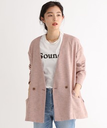 BABYLONE / バビロン　アイボリー　ツイードノーカラージャケット BABYLONE（バビロン）の「ツイードニットジャケット（）」 - WEAR
