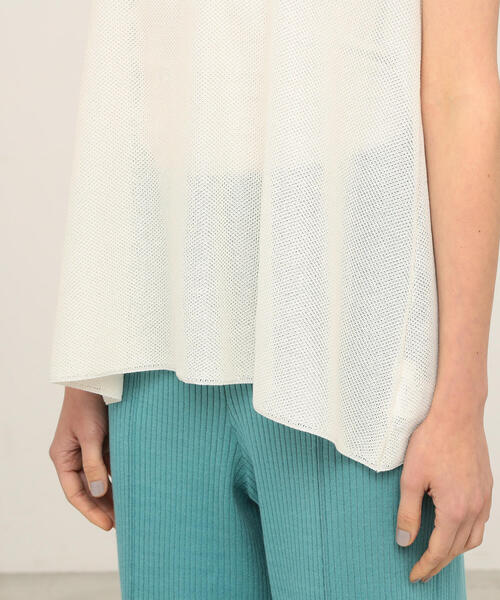 TOMORROWLAND （トゥモローランド）の「パールメッシュコンビ ミニカラープルオーバー（ニット/セーター・レディース・ホワイト/ネイビー・S）」の11枚目の写真