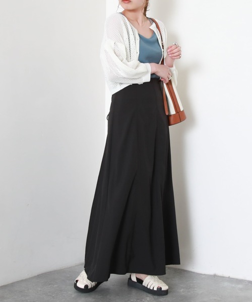 archives（アルシーヴ）の「メッシュ編ボリュームスリーブカーディガン（カーディガン/ボレロ・レディース・オフホワイト/イエロー/オレンジ/ブラック/ブルー・MEDIUM）」の8枚目の写真