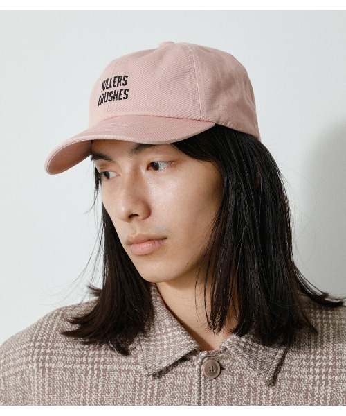 AZUL by moussy（アズールバイマウジー）の「WASHED 6PANEL CAP/ウォッシュドシックスパネルキャップ（キャップ・メンズ・ブラック/ライトピンク/ライトイエロー/ベージュ・FREE）」の4枚目の写真