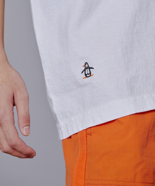 Penguin by Munsingwear(ペンギン バイ マンシングウェア)の「ペンギン バイ マンシングウェア LAアパレルG.M Tシャツ ビッグシルエット メンズ レディース ユニセックス ウェア スポーツウェア ゴルフ(Tシャツ/カットソー・メンズ・ホワイト/グレー・L/XL/S/M)」の8枚目の写真