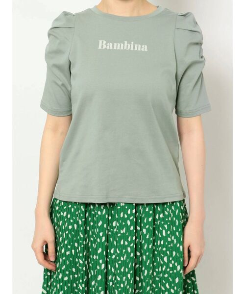 dazzlin（ダズリン）の「BambinaガーリーTシャツ（Tシャツ/カットソー・レディース・ベージュ/グリーン/オフホワイト・FREE）」の20枚目の写真