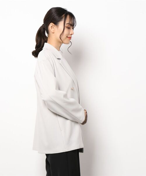 Banner Barrett(バナーバレット)の「【セットアップ対応】ダブルジャケット(テーラードジャケット・レディース・パープル/アイボリー・38)」の12枚目の写真