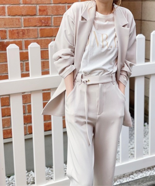 Banner Barrett(バナーバレット)の「【セットアップ対応】ダブルジャケット(テーラードジャケット・レディース・パープル/アイボリー・38)」の13枚目の写真