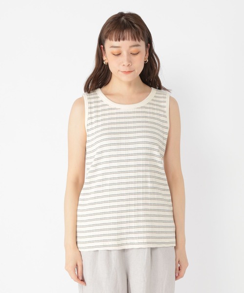 studio CLIP（スタディオクリップ）の「アソートテレコタンクトップ（タンクトップ・レディース・ライトグレー/ブラウン/オフホワイト/スモーク・MEDIUM/LARGE）」の10枚目の写真