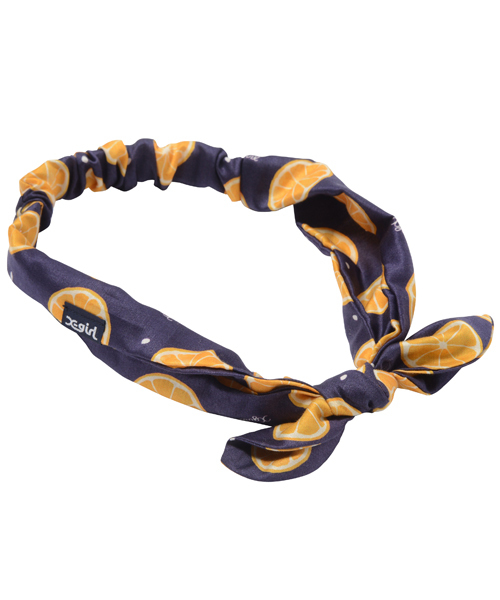 X-girl（エックスガール）の「【ViVi9月号掲載】FRUITS HAIR BAND（ヘアバンド・レディース・ブラック/ネイビー・ONE SIZE）」の3枚目の写真