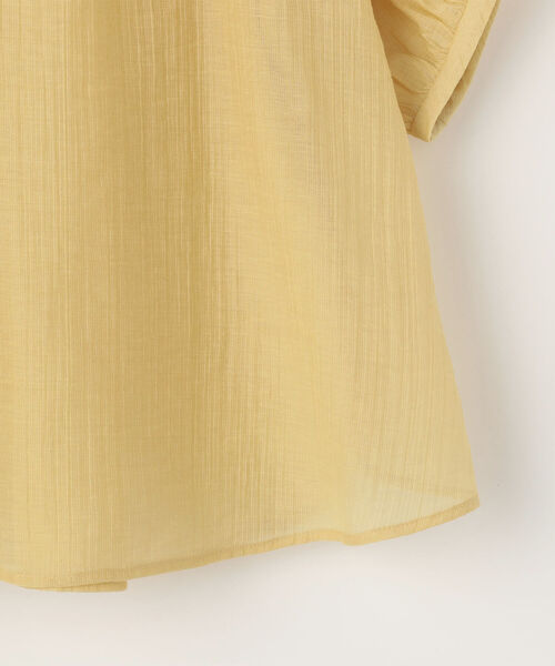 NOLLEY’S Sophi（ノーリーズソフィ）の「◇【WEB限定】カラミワッシャー2WAYパール釦ブラウス（シャツ/ブラウス・レディース・ライトブルー/ブラック/イエロー/ブルー/ラベンダー・38）」の8枚目の写真