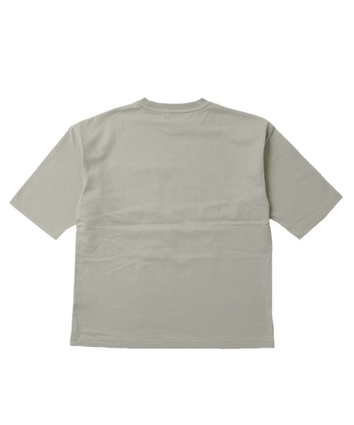 GLAZOS(グラソス)の「タフ天竺・ドロップショルダーデニムポケット5分袖Tシャツ(Tシャツ/カットソー・キッズ・ブラック/グレー/カーキ・170cm/130cm/140cm/150cm/160cm)」の16枚目の写真