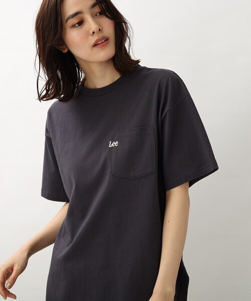 Lee(リー)の「【Lee】別注ラウンドヘムロングTシャツ(Tシャツ/カットソー・レディース・グリーン/グレー系その他/アイボリー・02)」の14枚目の写真