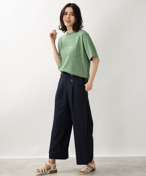 Lee(リー)の「【Lee】別注ラウンドヘムロングTシャツ(Tシャツ/カットソー・レディース・グリーン/グレー系その他/アイボリー・02)」の20枚目の写真