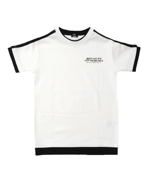 GLAZOS（グラソス）の「Ｗフェイス・袖ライン半袖Ｔシャツ（Tシャツ/カットソー・キッズ・ホワイト/ブラック/ブルー・130cm/140cm/150cm/160cm/170cm）」の13枚目の写真