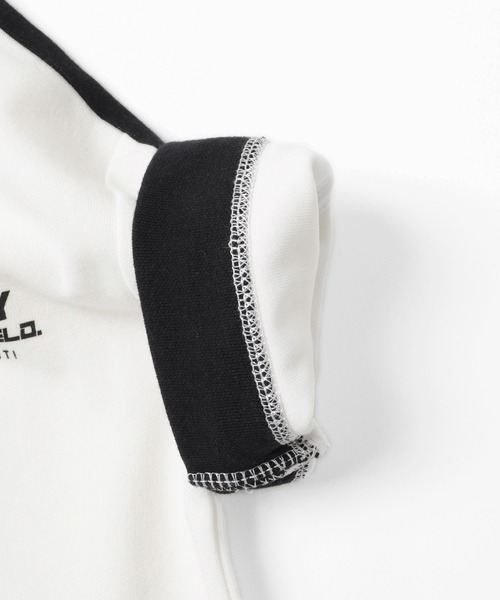 GLAZOS（グラソス）の「Ｗフェイス・袖ライン半袖Ｔシャツ（Tシャツ/カットソー・キッズ・ホワイト/ブラック/ブルー・130cm/140cm/150cm/160cm/170cm）」の12枚目の写真