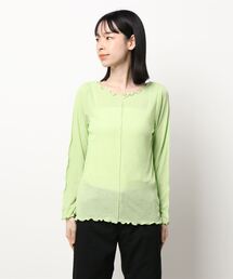 ehka sopo | シアーメローカットソー(Tシャツ/カットソー)